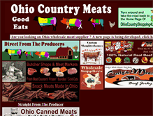 Tablet Screenshot of countrymeats.ohiocountryshopping4u.com